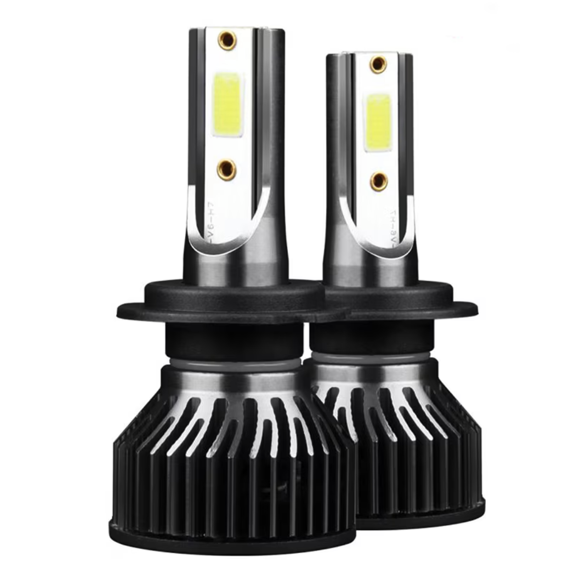 Set 2 becuri LED auto F2 H1 putere 100W temperatura 6000K lumina alba rece 12000 lumeni XL